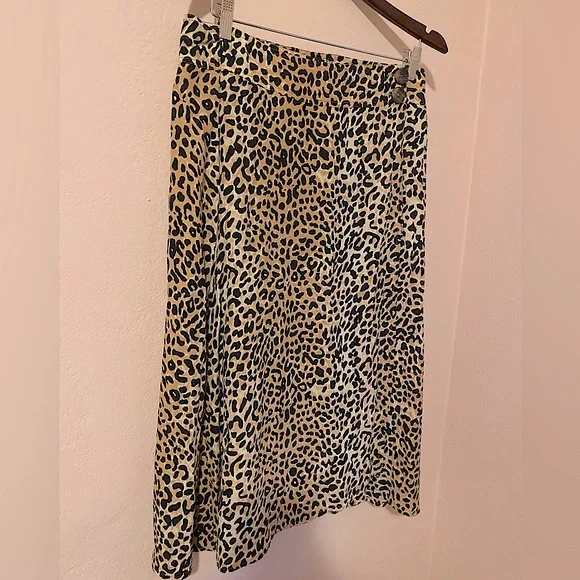 Faithful the Brand Valois Leopard Print Midi Skirt Size 8 - Picture 4 of 10